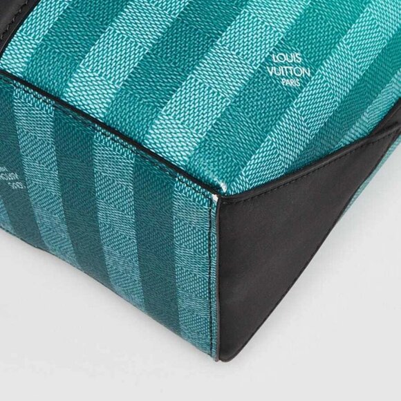 Louis Vuitton Graident Green Damier Canvas Weekend Tote PM Bag - Picture 4 of 11